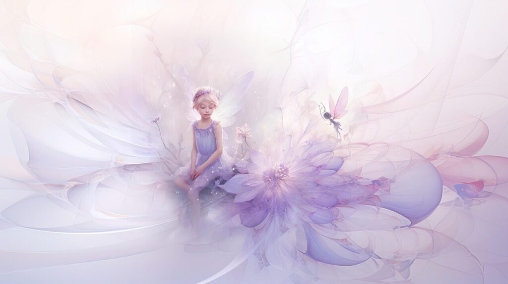 fantasy, fractale, flower, fairy, magic, nature, fairy tale, light